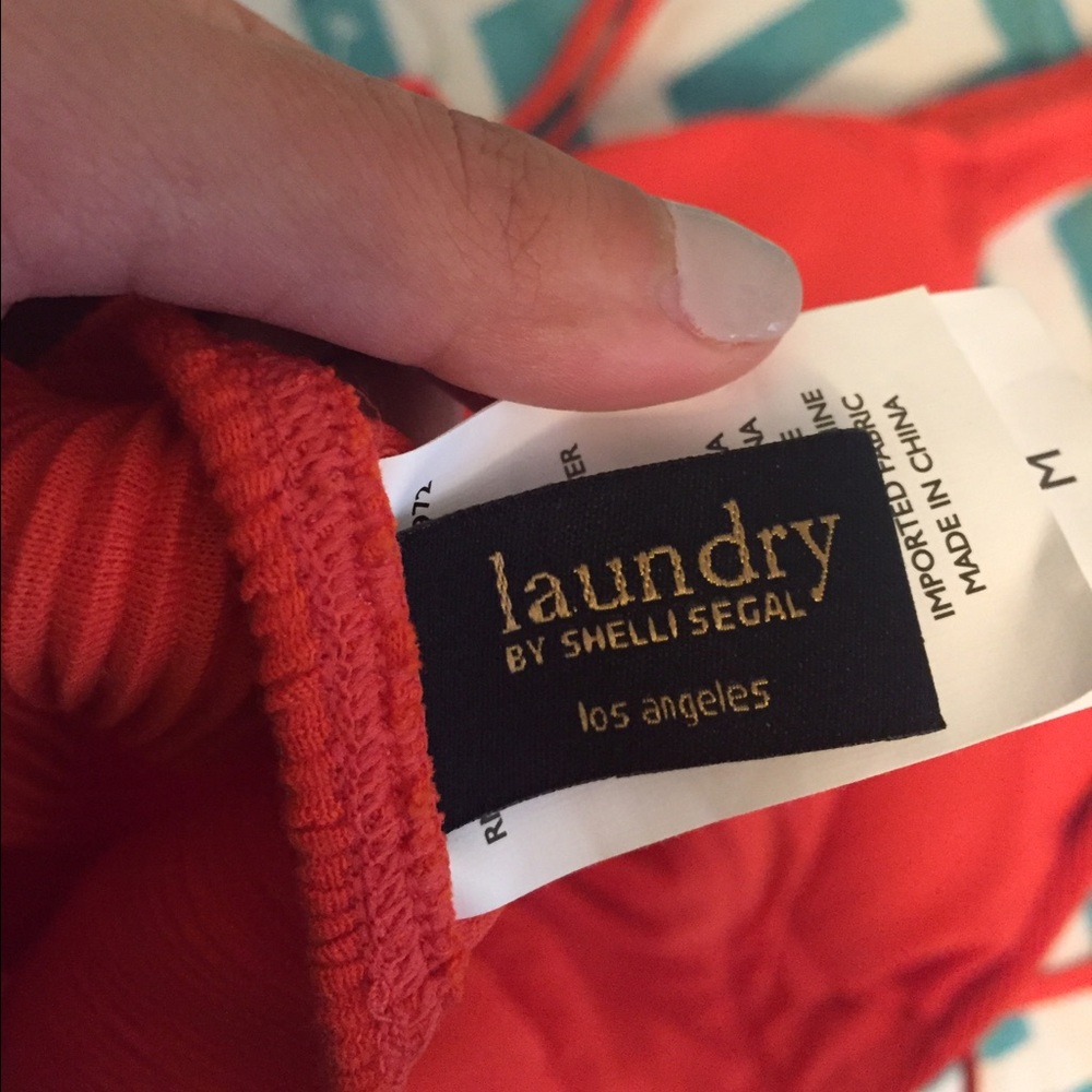 Orange One Piece Bathing Suit - Picture 4 of 4